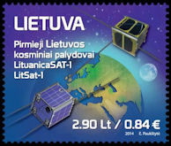 LITUANIA - 2014 - SAtelite aficionado LitSat-2 (Yvert et Tellier:284 - Scott:  419
